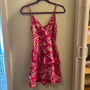 Pink Floral Women's Dress